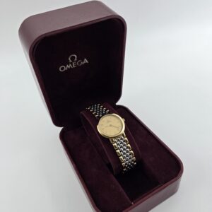 OMEGA DE VILLE - zegarek vintage na bransolecie w pudełku