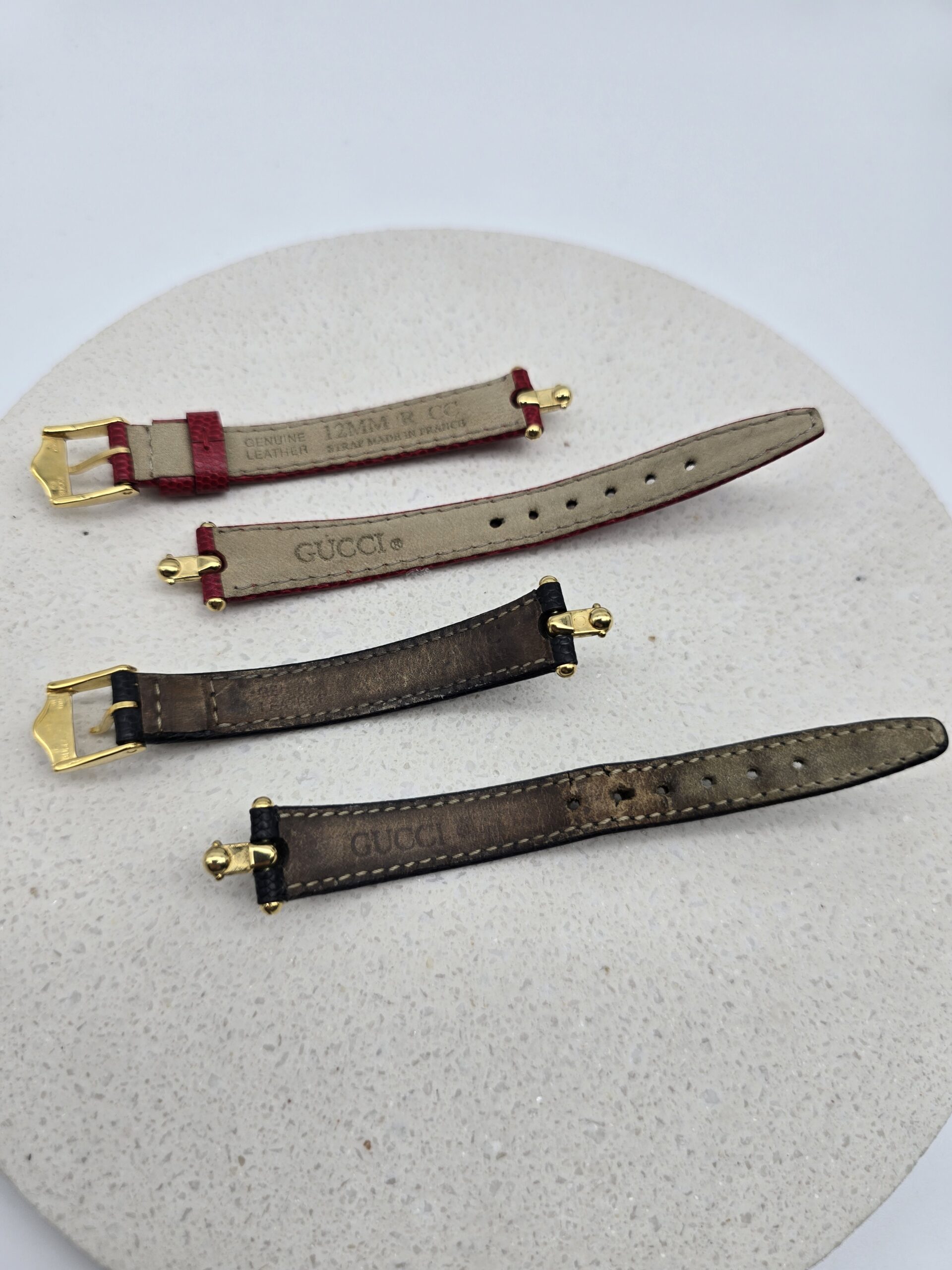 GUCCI 1800L - zegarek vintage na bransolecie, dwa wymienne paski, komplet z pudełkiem - obrazek 8