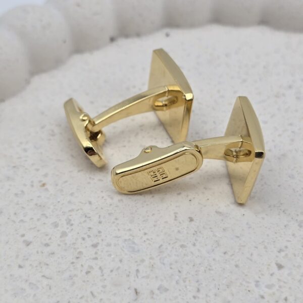 GIVENCHY - spinki i pin - komplet vintage widok z boku