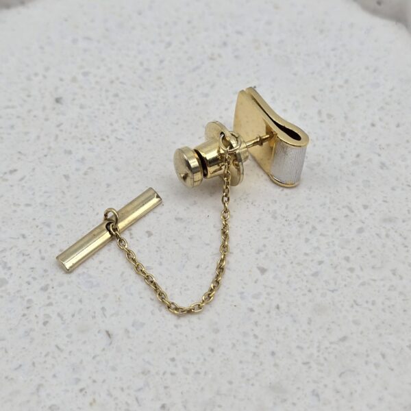 GIVENCHY - spinki i pin - komplet vintage detal