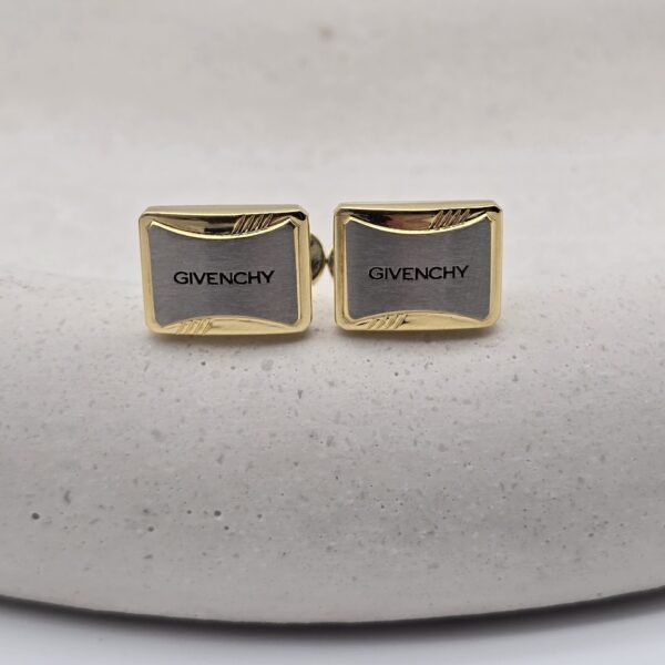 GIVENCHY - spinki i pin - komplet vintage