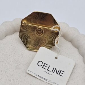 CELINE - złota broszka 