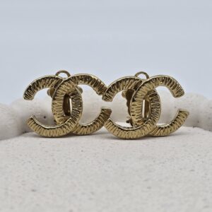 CHANEL- złote klipsy vintage