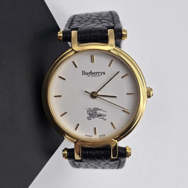 BURBERRY 3200 - zegarek vintage na czarnym pasku