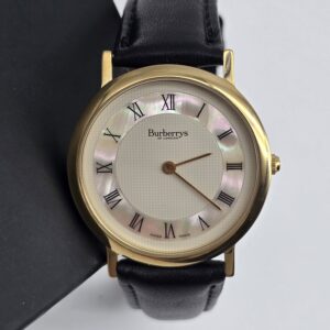 BURBERRY - zegarek vintage z masą perłową