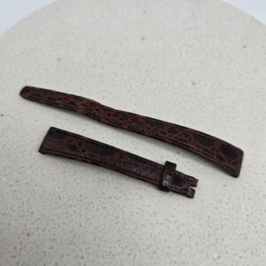 OMEGA DE VILLE – Złoty zegarek vintage oryginalny pasek przód