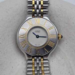 CARTIER - zegarek vintage na bransolecie, lata 90.