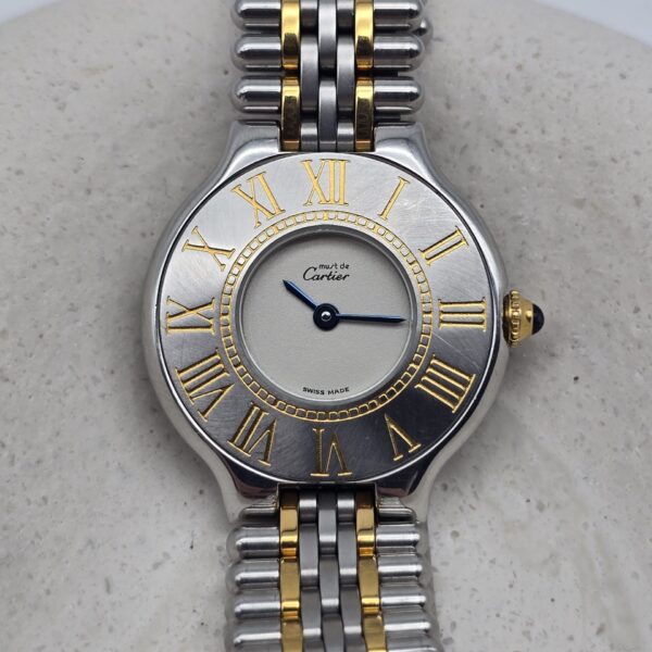 CARTIER - zegarek vintage na bransolecie, lata 90.