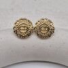 CHRISTIAN DIOR - ażurowe kolczyki vintage z monogramem