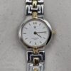 GIVENCHY - srebrno-złoty zegarek vintage na bransolecie