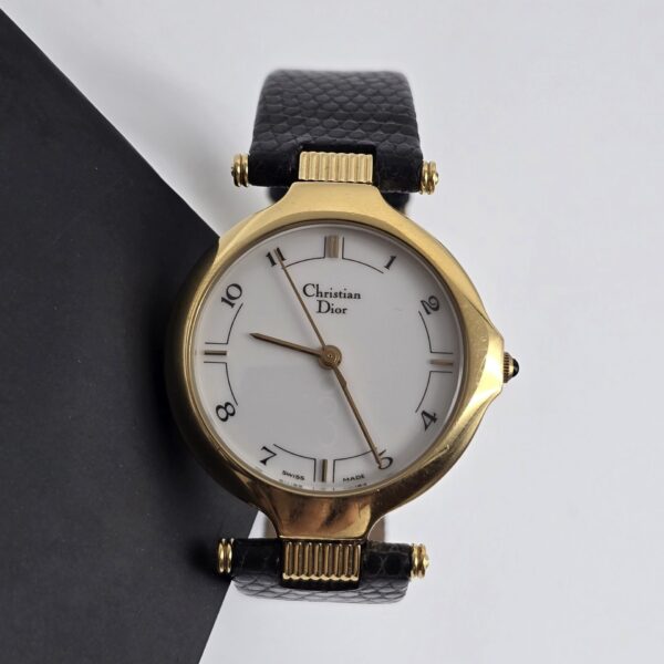CHRISTIAN DIOR - złoty zegarek vintage