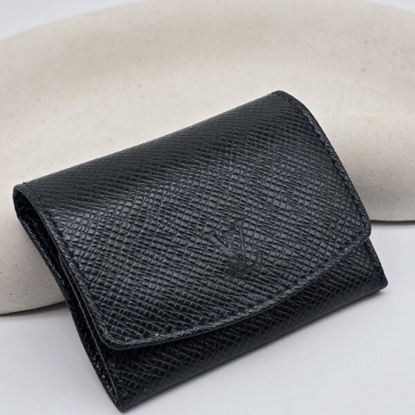 LOUIS VUITTON - złote spinki do mankietów vintage etui
