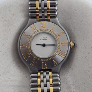 CARTIER Must 21 - zegarek vintage na bransolecie