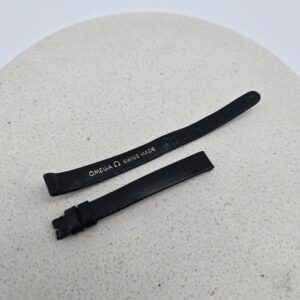 OMEGA DE VILLE - mechaniczny zegarek vintage z prostokątną kopertą oryginalny pasek