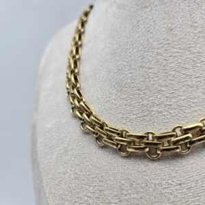 CHRISTIAN DIOR - złoty choker vintage