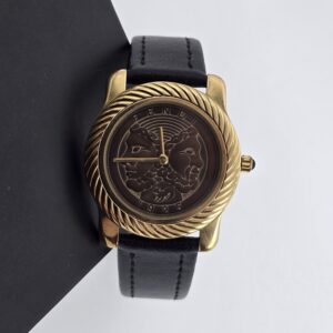 FENDI - złoty zegarek vintage z greckim motywem