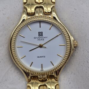 GIVENCHY - złoty zegarek vintage na bransolecie