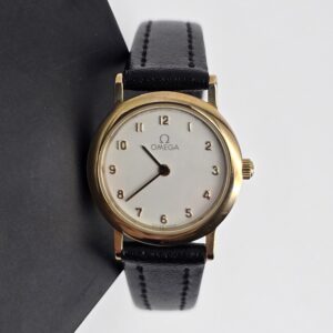 OMEGA De Ville- złoty minimalistyczny zegarek vintage