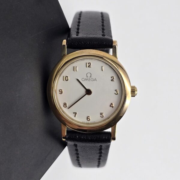 OMEGA De Ville- złoty minimalistyczny zegarek vintage