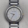 YVES SAINT LAURENT - srebrny zegarek vintage na bransolecie