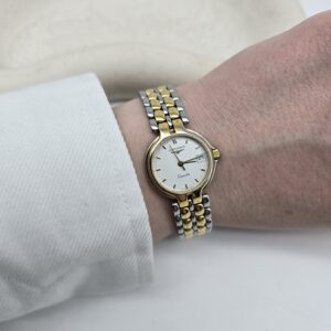 LONGINES - zegarek vintage na bransolecie na ręce