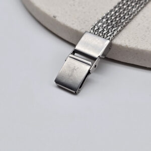 YSL - srebrny zegarek vintage detaL