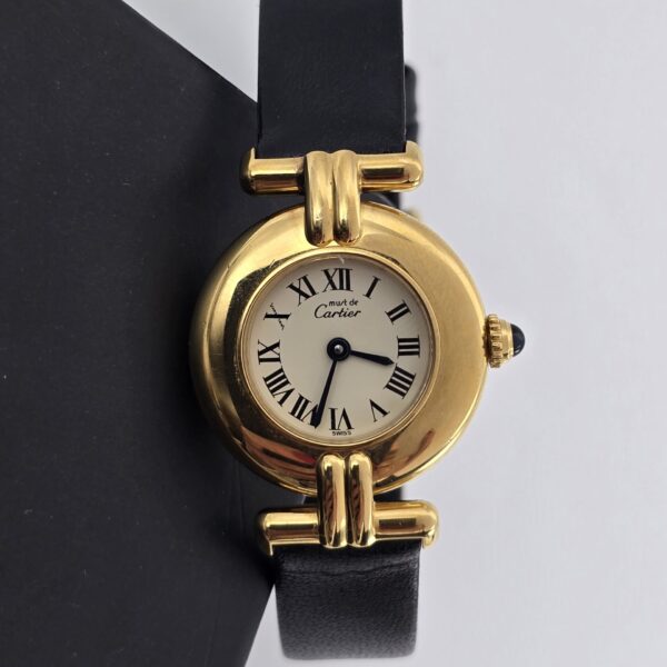 CARTIER - złoty delikatny zegarek vintage