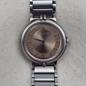 YSL - srebrny zegarek vintage na bransolecie