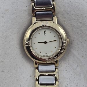 YSL - delikatny zegarek vintage na bransolecie