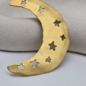 KENZO - złota broszka vintage