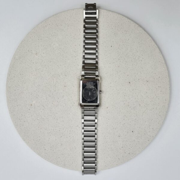 YVES SAINT LAURENT – geometryczny zegarek vintage dekiel