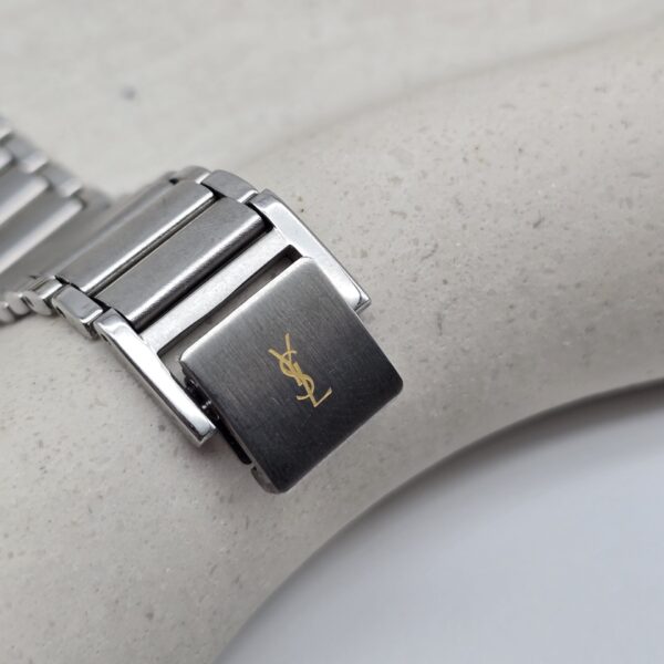 YVES SAINT LAURENT – geometryczny zegarek vintage detal
