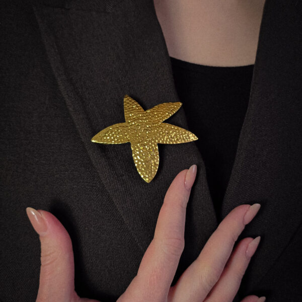 YSL - broszka vintage z funkcją zawieszki na marynarce