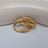 DIOR - asymetryczna złota broszka vintage