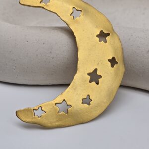 KENZO - złota broszka vintage