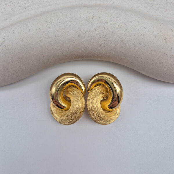 DIOR - klipsy vintage Love Knot