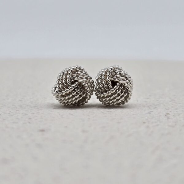 TIFFANY & CO. - kolczyki Twist Knot ze srebra 925