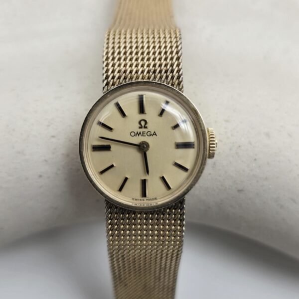 OMEGA - złoty zegarek mechaniczny vintage