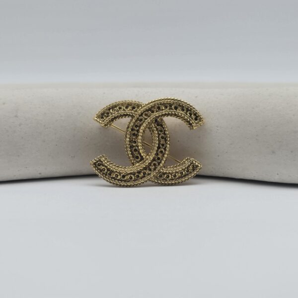 CHANEL - broszka vintage CC