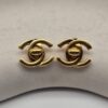 CHANEL – Złote Klipsy Vintage z logowaniem