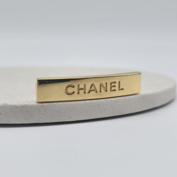CHANEL - minimalistyczna spinka do włosów vintage