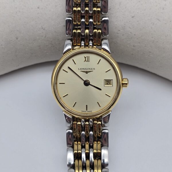 LONGINES - zegarek vintage na bransolecie w bikolorze