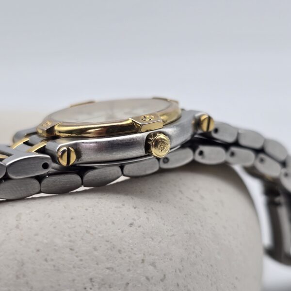 GUCCI - elegancki zegarek vintage w stylu two-tone koronka