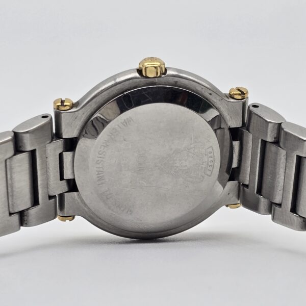 GUCCI - elegancki zegarek vintage w stylu two-tone dekiel