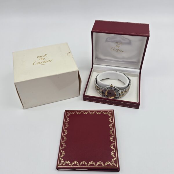 CARTIER - zegarek vintage Must 21 komplet