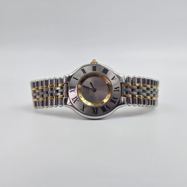 CARTIER - zegarek vintage Must 21 z boku
