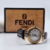 FENDI zegarek vintage na czarnym pasku z kartą