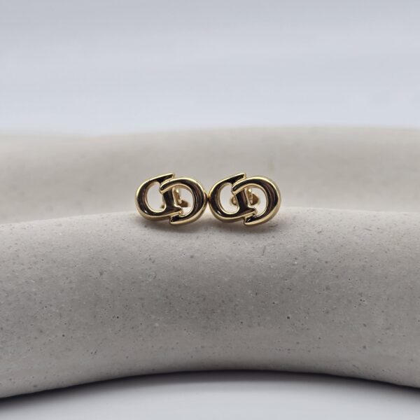 DIOR - malutkie i minimalistyczne klipsy vintage dodatkowe