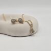 DIOR - delikatny złoty komplet vintage z kryształkami