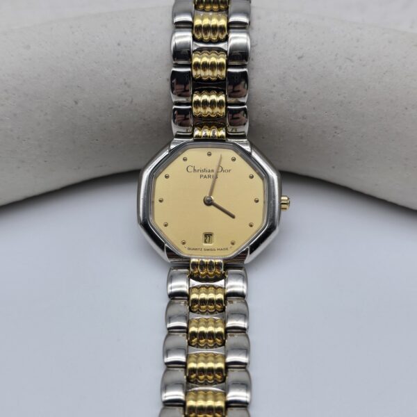 DIOR SWING - dwukolorowy zegarek vintage
